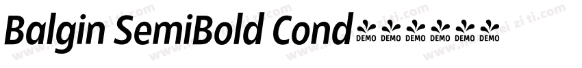 Balgin SemiBold Cond字体转换